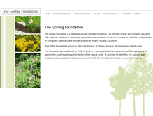 Tablet Screenshot of goslingfoundation.org
